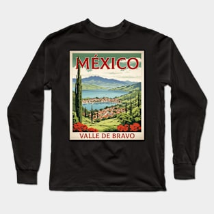 Valle de Bravo Estado de Mexico Vintage Tourism Travel Long Sleeve T-Shirt